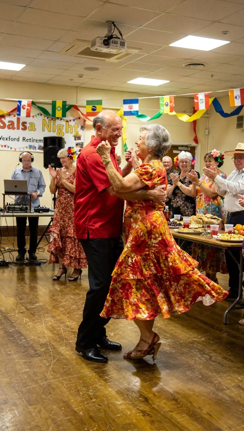 Social dancing events fostering community connections in retirement clubs